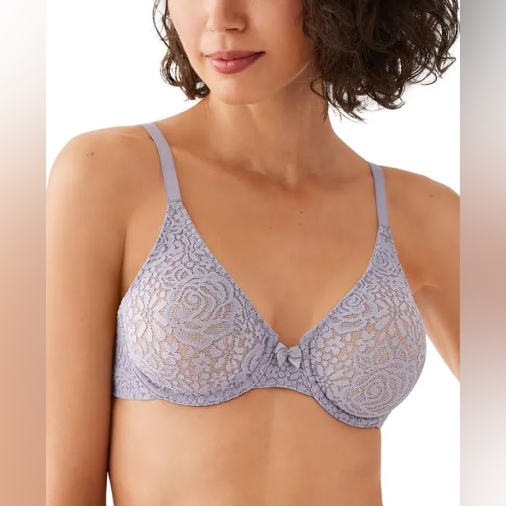 34 DD Wacoal Lace Underwire Bra Color: Coral